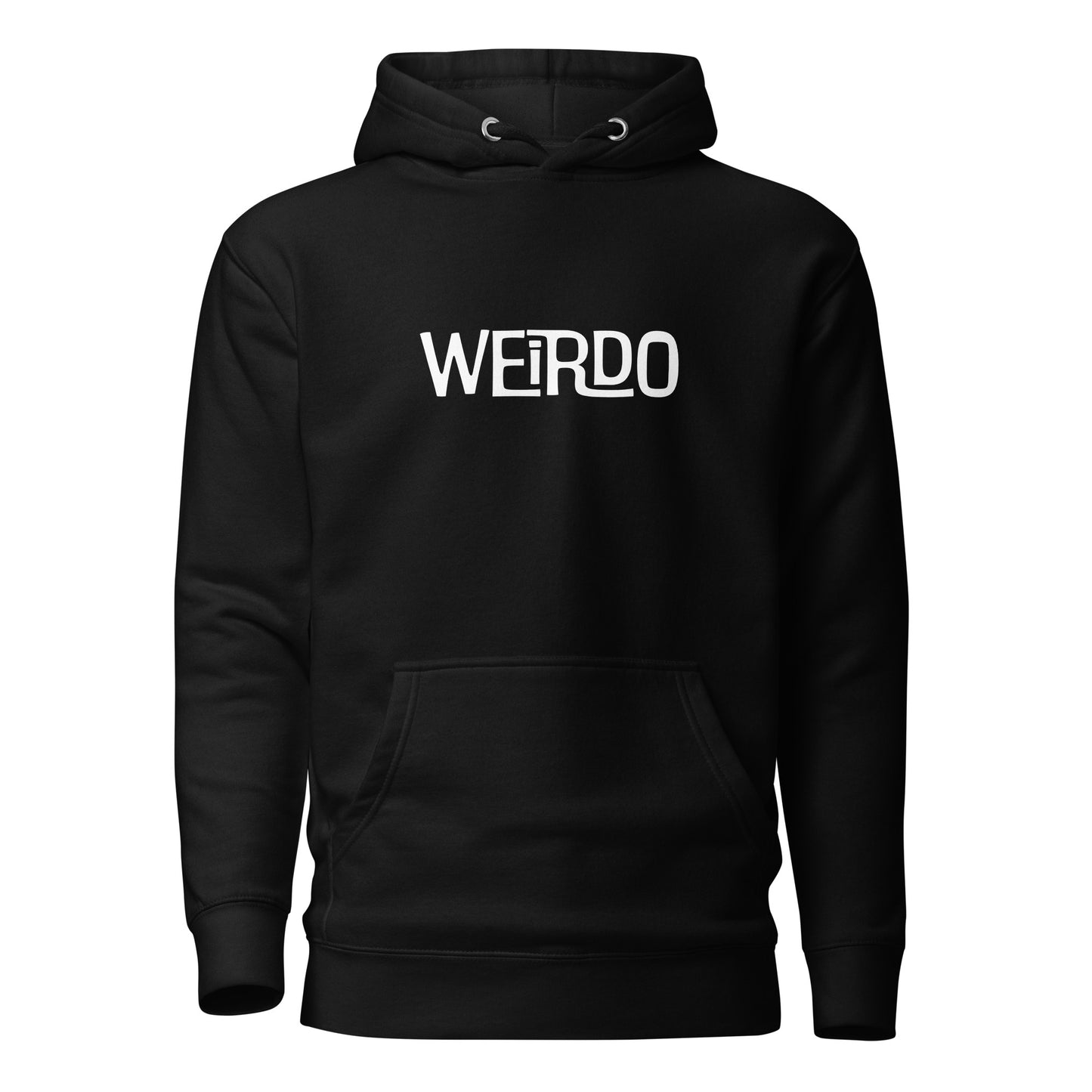 "WEIRDO" Black Hoodie
