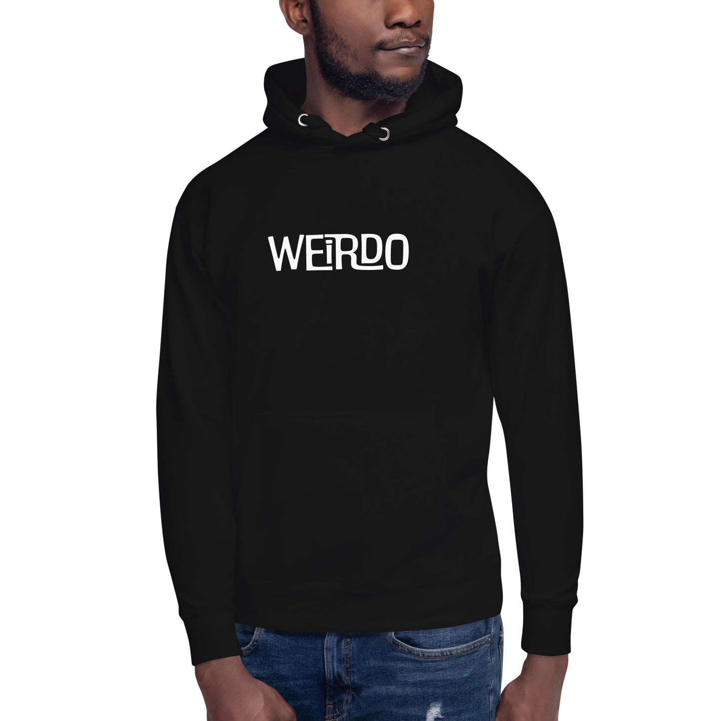 "WEIRDO" Black Hoodie
