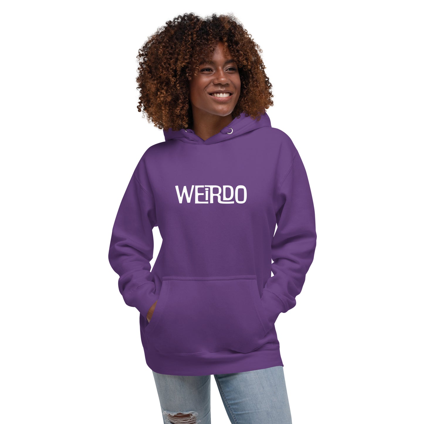 "WEIRDO" Purple Hoodie