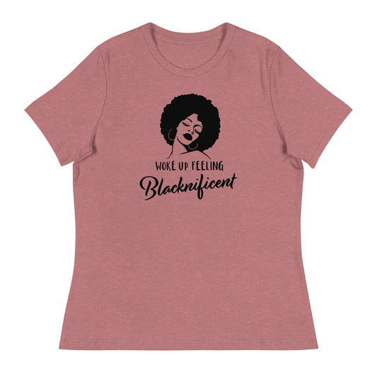 "Woke Up Feeling Blacknificent" T-shirt